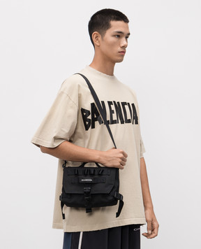 Balenciaga Чорна сумка Army з логотипом 6561062BKPI