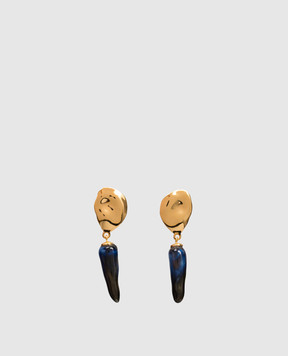 House of Fou Сережки Waka з позолотою з намистинами LAKESMALLTWIG