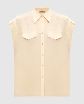 Twinset Жовта блуза з шовком 251TP2501