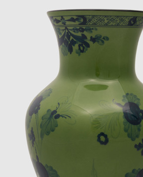 Ginori 1735 Зеленая фарфоровая ваза Ming Oriente Italiano 016RG02FG6133010300236