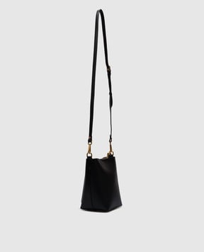 Gianni Chiarini Черная кожаная сумка RUBINA бакет-бег с логотипом. BS11615PRCK