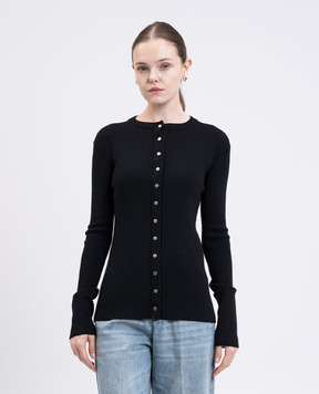 Jil Sander Чорний кардиган з вовни J02HP0037J14797