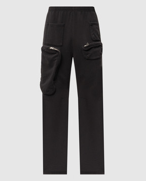 Maison Margiela MM6 Сірі спортивні штани з принтом логотипа SH0KA0026M25003
