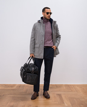 Brunello Cucinelli Бордовый свитер с шерстью MSO706803