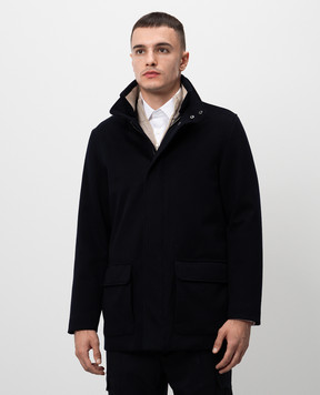 Cashmere&Whiskey Синяя куртка из кашемира CW0021000