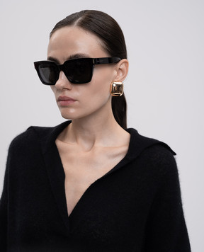 Saint Laurent Чорні сонцезахисні окуляри BOLD 419713Y9909