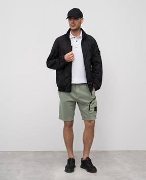Stone Island Белое поло с нашивкой логотипа эмблемы. K1S1522002SCS0017