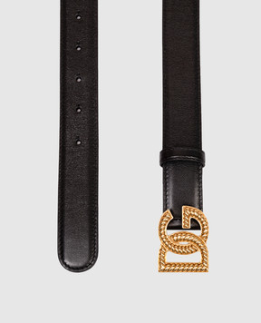 Dolce&Gabbana Черный кожаный ремень Рlonge BE1663AV956