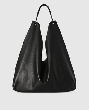 The Row Черная кожаная сумка Bindle 3 W1623L108