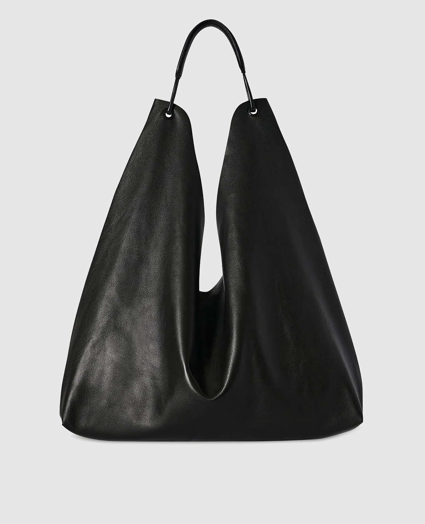 Bindle 3 black leather bag