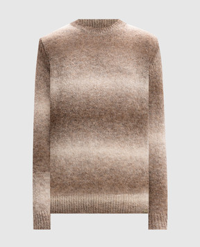 Woolrich Бежевий светр з альпакою з ефектом деграде CFWWKN0282FRUF0748