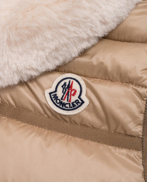 Moncler ENFANT Детский бежевый пуховый жилет Elisheba J29541A00074595FE810