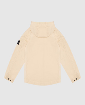 Stone Island Детская желтая куртка с патчем логотипа K1S164100006S000114