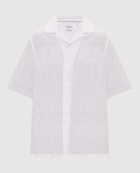 Brunello Cucinelli Бежевая рубашка из льна MM6840615