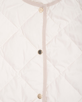 Moncler ENFANT Детская бежевая пуховая куртка Ursella с логотипом J29541A0004254A811214