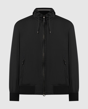 Stefano Ricci Черная куртка с кожаными вставками M7J2100080WK002L