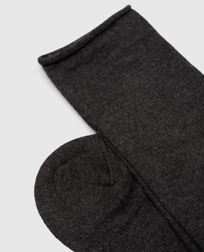 Brunello Cucinelli Серые носки из кашемира M64945019P