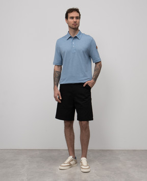 Moncler Черные шорты с логотипом K10912B00008M6724