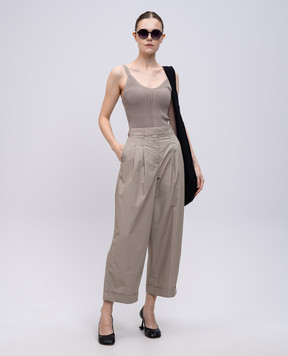 PROENZA SCHOULER Бежевый топ Gene с шелком WL2527582KY344