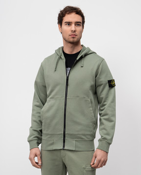 Stone Island Зелена спортивна куртка з патчем логотипа K1S156100042S0051