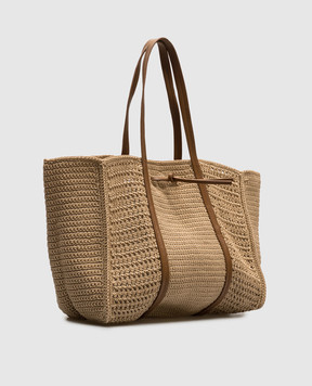 Gianni Chiarini Бежевая сумка-тоут Anastasia BS11582SMCRH