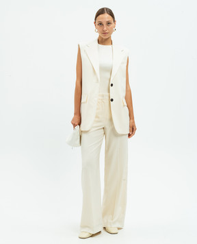 Max Mara Weekend Бежевый жилет DONNA из шерсти DONNA