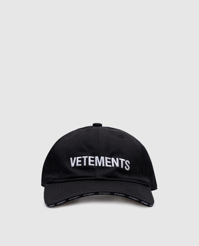 Vetements Черная кепка с логотипом UA66CA120Bm