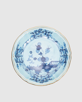 Ginori 1735 Голубая фарфоровая ваза для фруктов из коллекции Oriente Italiano 003RG00FCT300G00124300