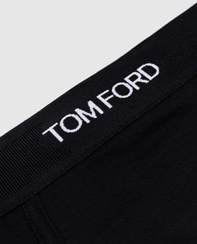 Tom Ford Чорні труси-боксери з логотипом T4LC31040