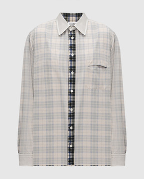 Maison Margiela MM6 Двухсторонняя рубашка в клетку SH2DT0016M35444