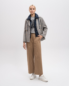 Max Mara Синій пуховий жилет TREGIC TREGIC