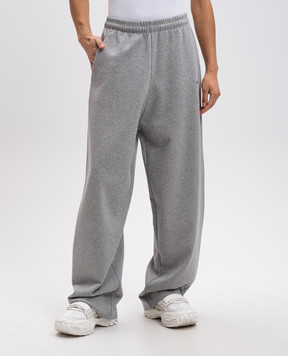 Vetements Серые спортивные брюки с вышивкой логотипа UA66SP630G