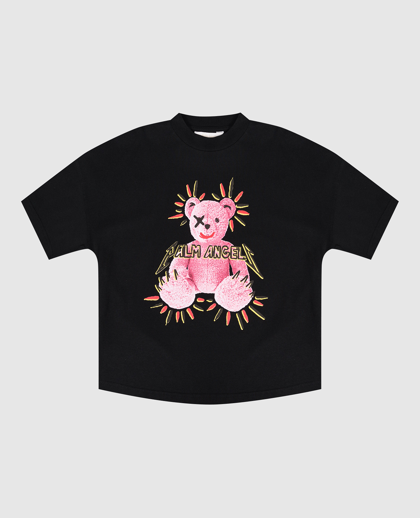 

Детская чёрная футболка Punk Bear, Черный, Футболки
