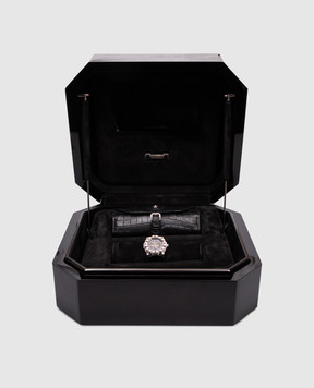 Stefano Ricci Набір з механічним годинником Octagon Perpetual з білого золота та шкіри крокодила OCTPERPETCALENDAR