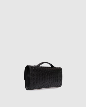 Bottega Veneta Черный кожаный клатч Andiamo 741511VCPP3