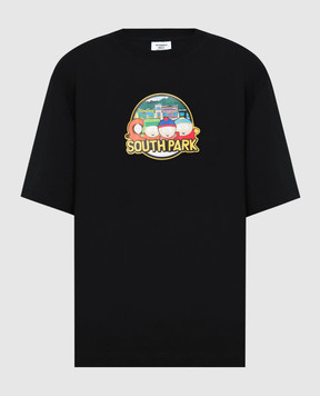 Vetements Чорна футболка з принтом South Park UA66TR610Bm