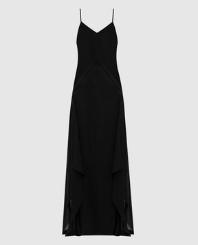 Ann Demeulemeester Чорна сукня максі Ottilie з шовком B0013554FA647