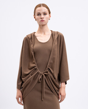 Max Mara Коричневий кардиган ASTER з вовни ASTER