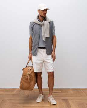 Brunello Cucinelli Серый жилет из шерсти MM4506523