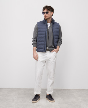 Brunello Cucinelli Серый меланжевый кардиган M2900106