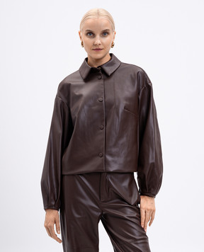 Twinset Коричневая куртка с логотипом 252TP2090