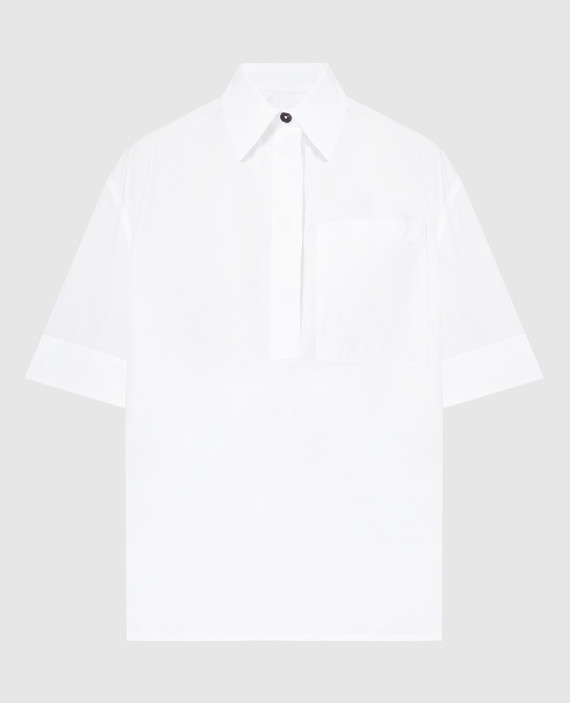 Біла блуза з нашивкою