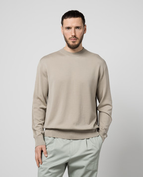 Loro Piana Бежевый джемпер из шерсти FAN7261