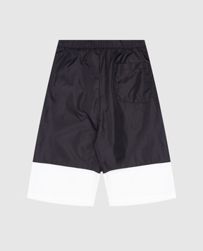 Balmain Детские черные шорты для плавания с логотипом BWCP0DZ2966