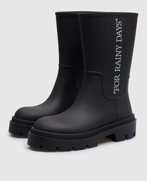 Off-White Чорні черевики Reboot Rainy Days OWIE049C99MAT001
