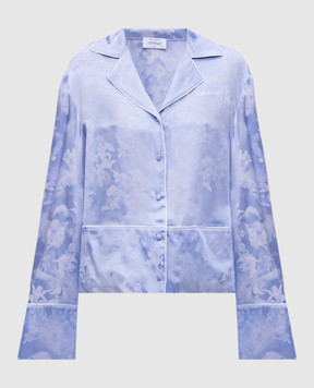Off-White Фіолетова блуза у візерунок в стилі фрески OWGE028S25FAB002
