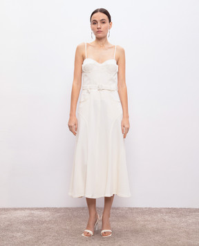 Ermanno Scervino Біла сукня-бюстьє D462Q325EGK
