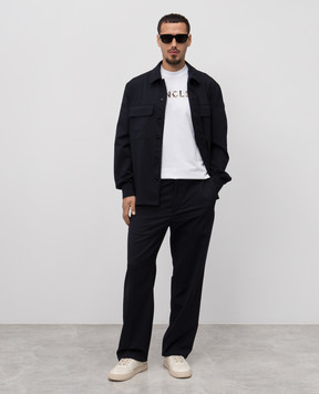 Moncler Сині штани з вовною K10912A00016597FV