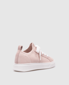Brunello Cucinelli Детские розовые кеды BZ8351G417