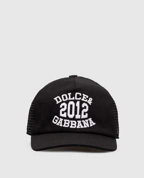 Dolce&Gabbana Детская черная кепка с вышивкой логотипа LB4H80G7PBP